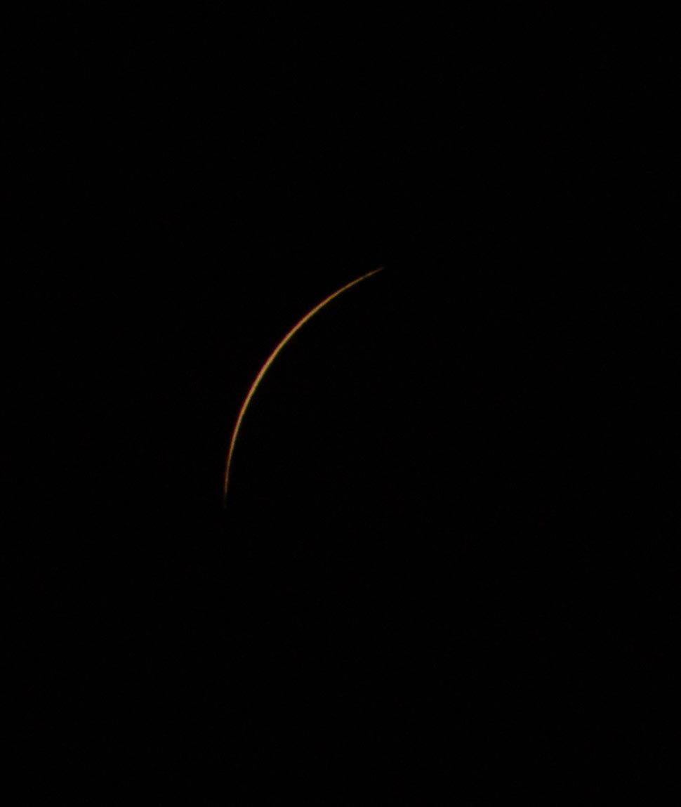 Pre-totality — thin crescent